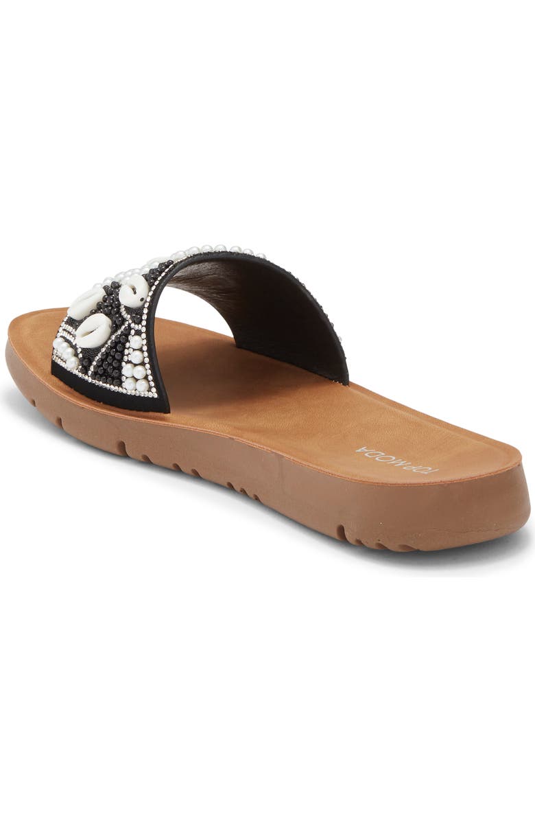 TOP MODA Northern Slide Sandal, Alternate, color, Black Nubuck