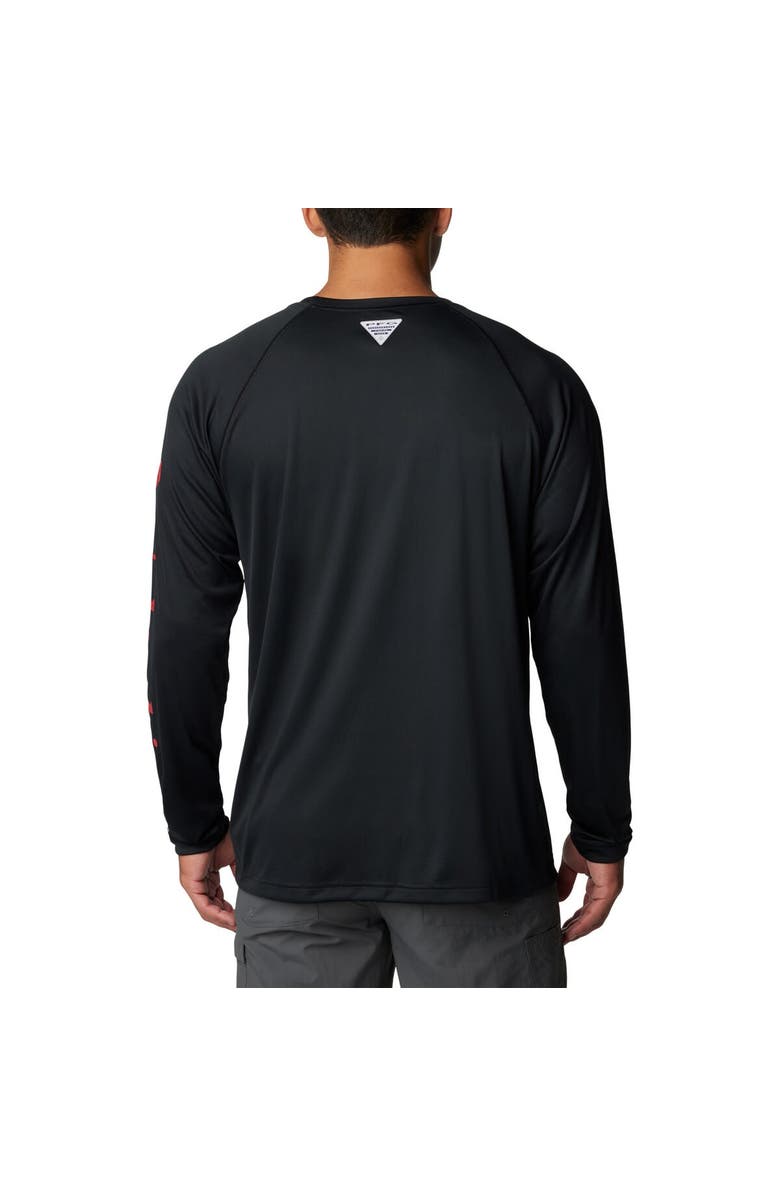 Columbia Men's Columbia Black Georgia Bulldogs Terminal Tackle Omni-Shade Raglan Long Sleeve T-Shirt, Alternate, color, Black