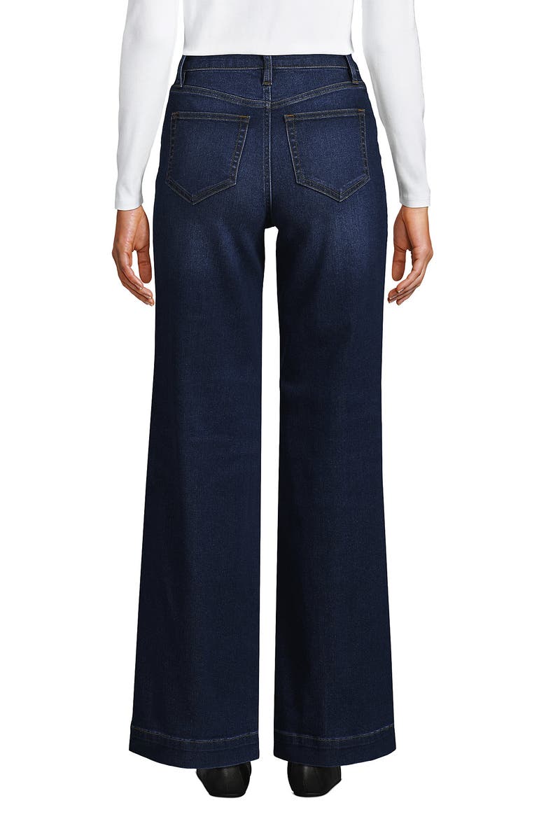 High Rise Wide Leg Denim Jeans, Alternate, color, Royal Indigo