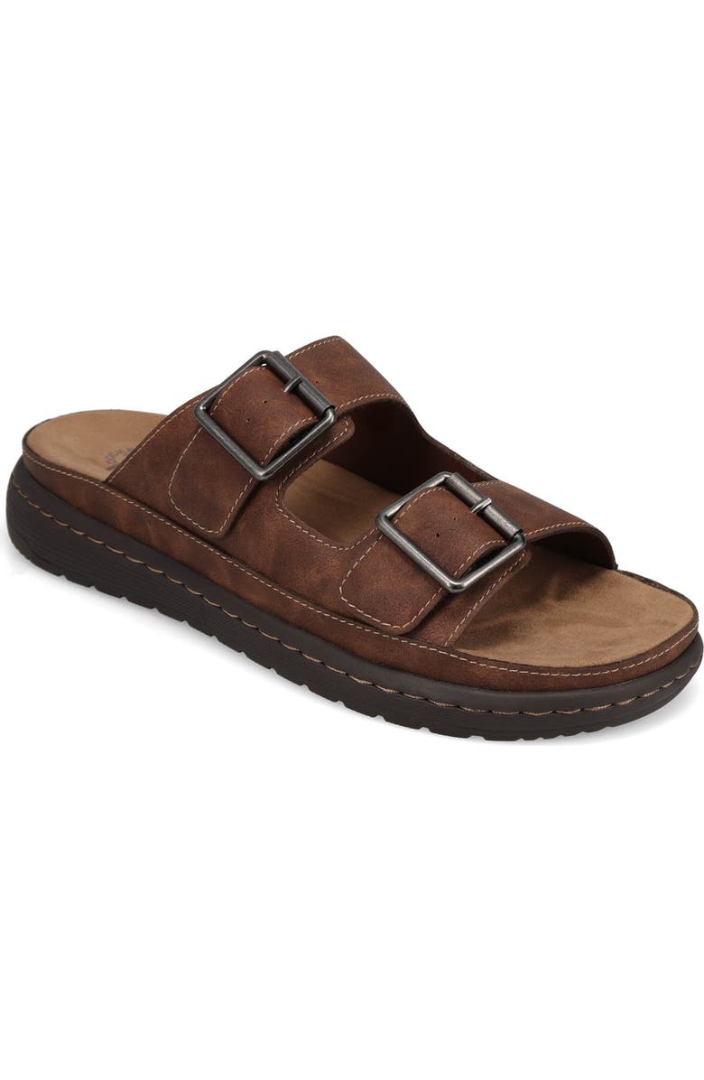 Dockers<sup>®</sup> Santorini Slide Sandal, Main, color, Dark Tan