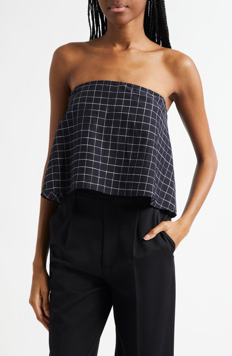 Vince Windowpane Camisole, Alternate, color, Black/ Cream