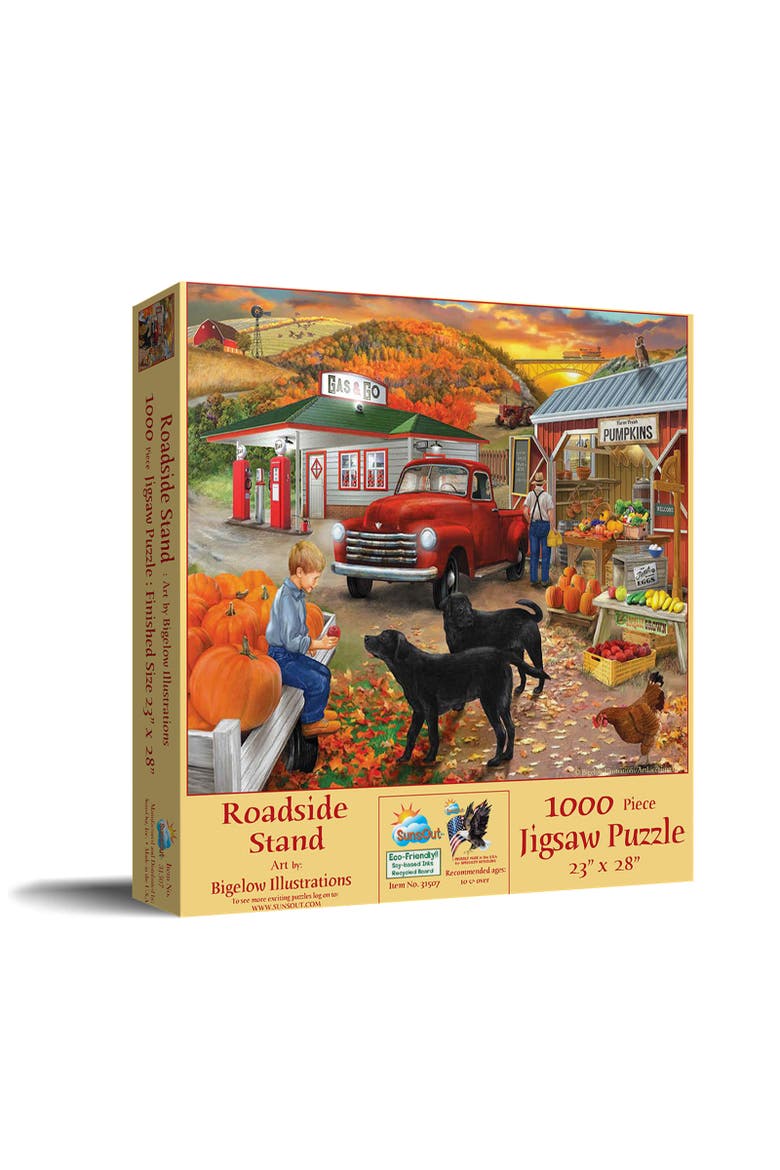 Roadside Stand 1000 piece Jigsaw Puzzle for Adults, Main, color, Multicolor