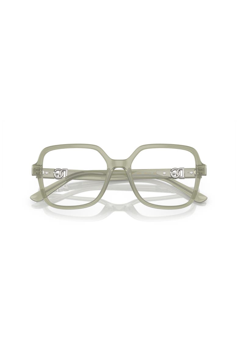53mm Square optical glasses, Alternate, color, Green