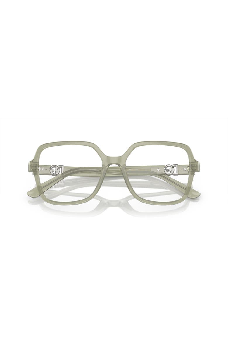 Dolce&Gabbana 53mm Square optical glasses, Alternate, color, Green