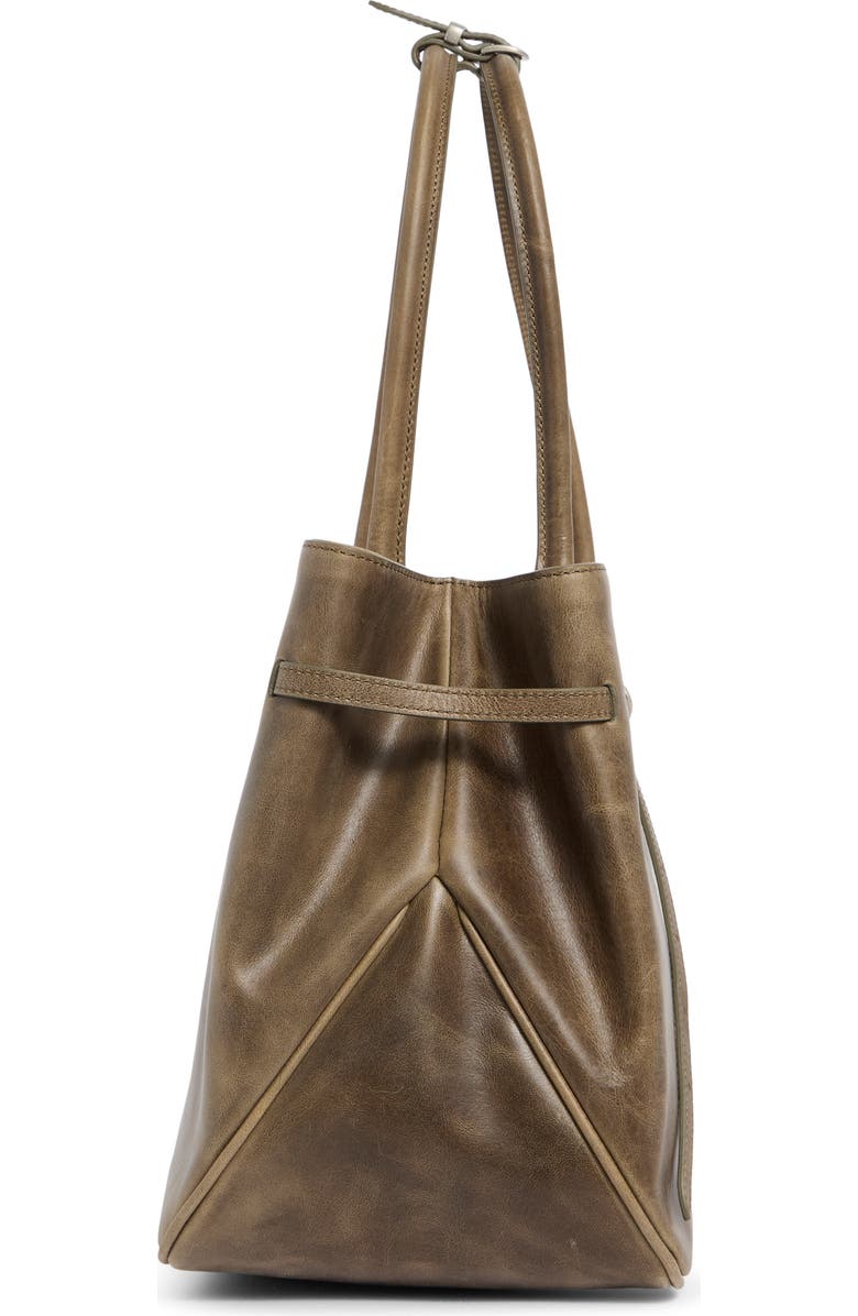 MARGESHERWOOD Grandma Large Buckle Suede Shoulder Bag, Alternate, color, Etoffe Pull-Up