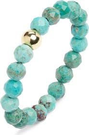 Kiara by Ki-ele Emily Amazonite Stretch Ring