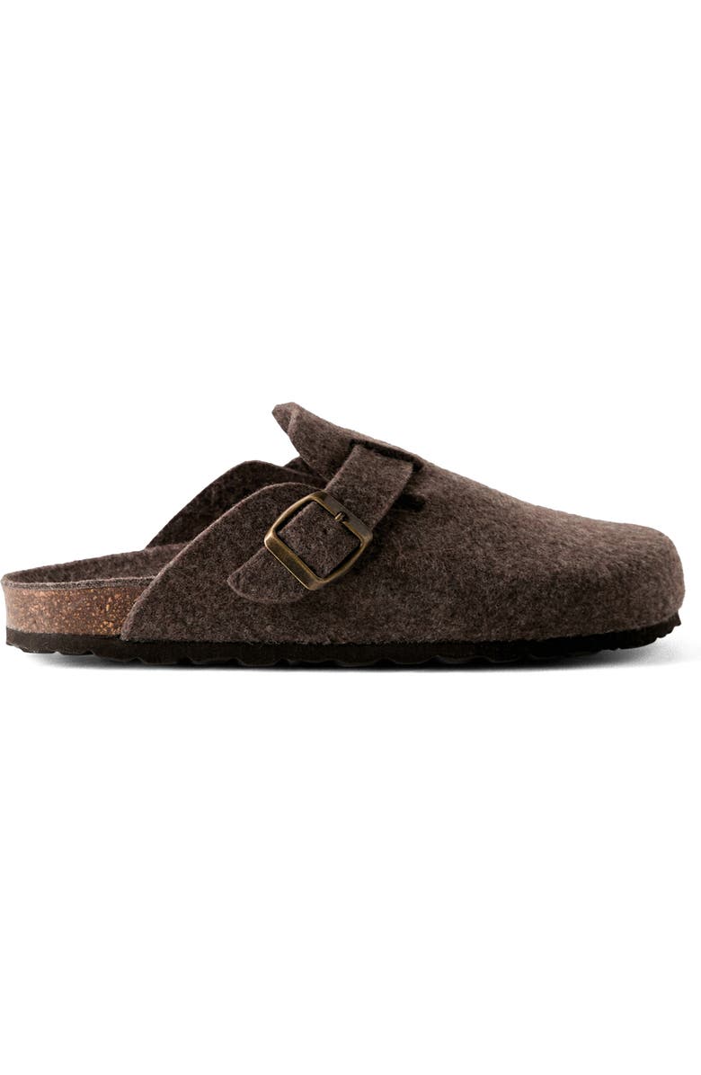 MANGO Felt Clog, Alternate, color, Medium Brown