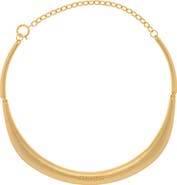 Reiss Poppy Polished Curve Collar Necklace