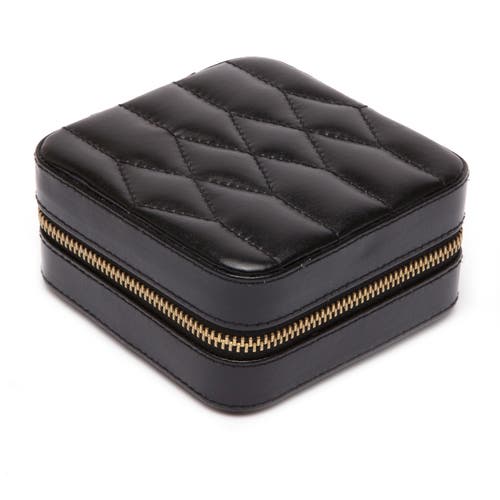 Wolf Caroline Zip Travel Case In Black