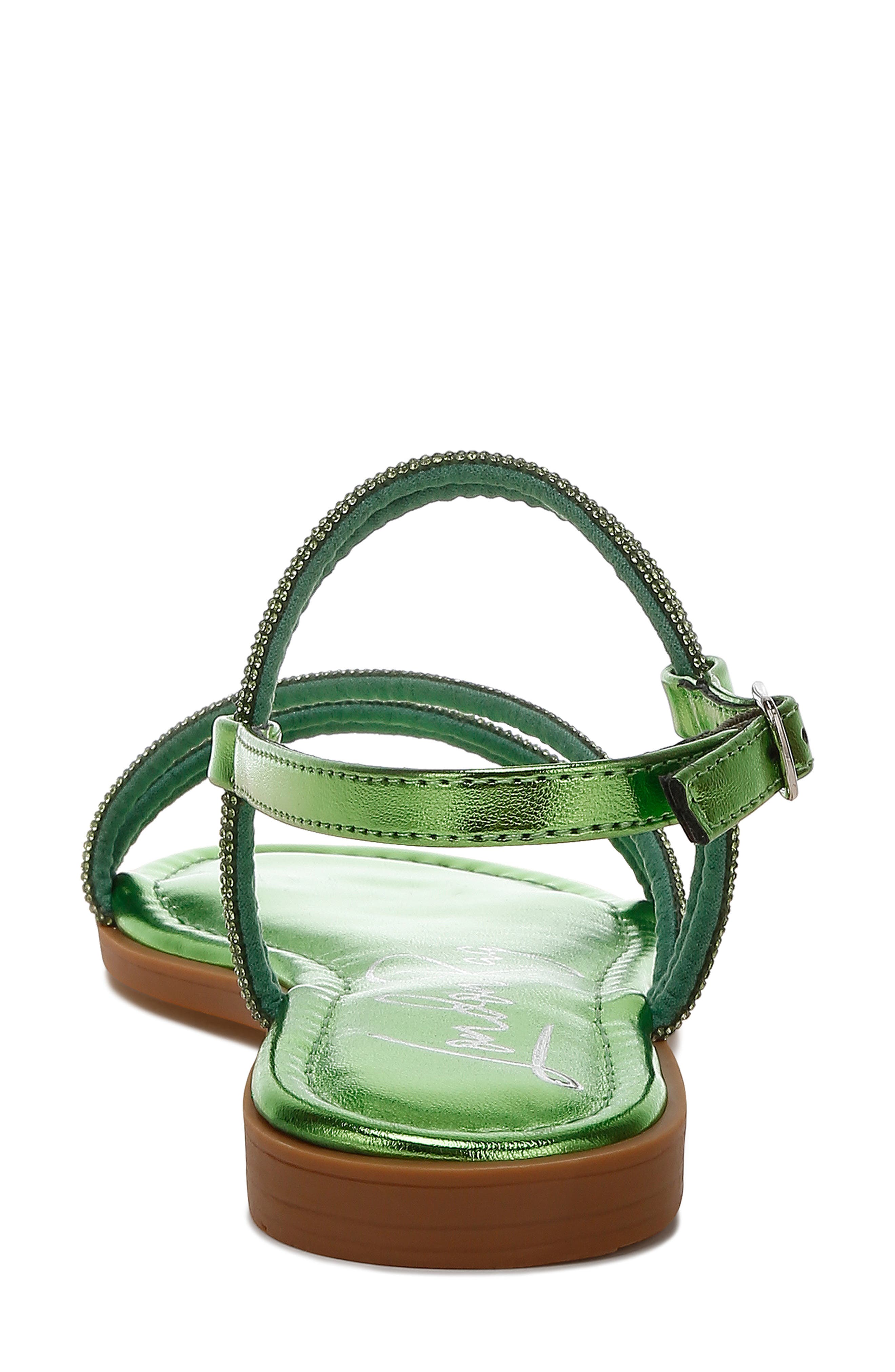 LONDON RAG Bawley Crystal Embellished Flat, Alternate, color, Green