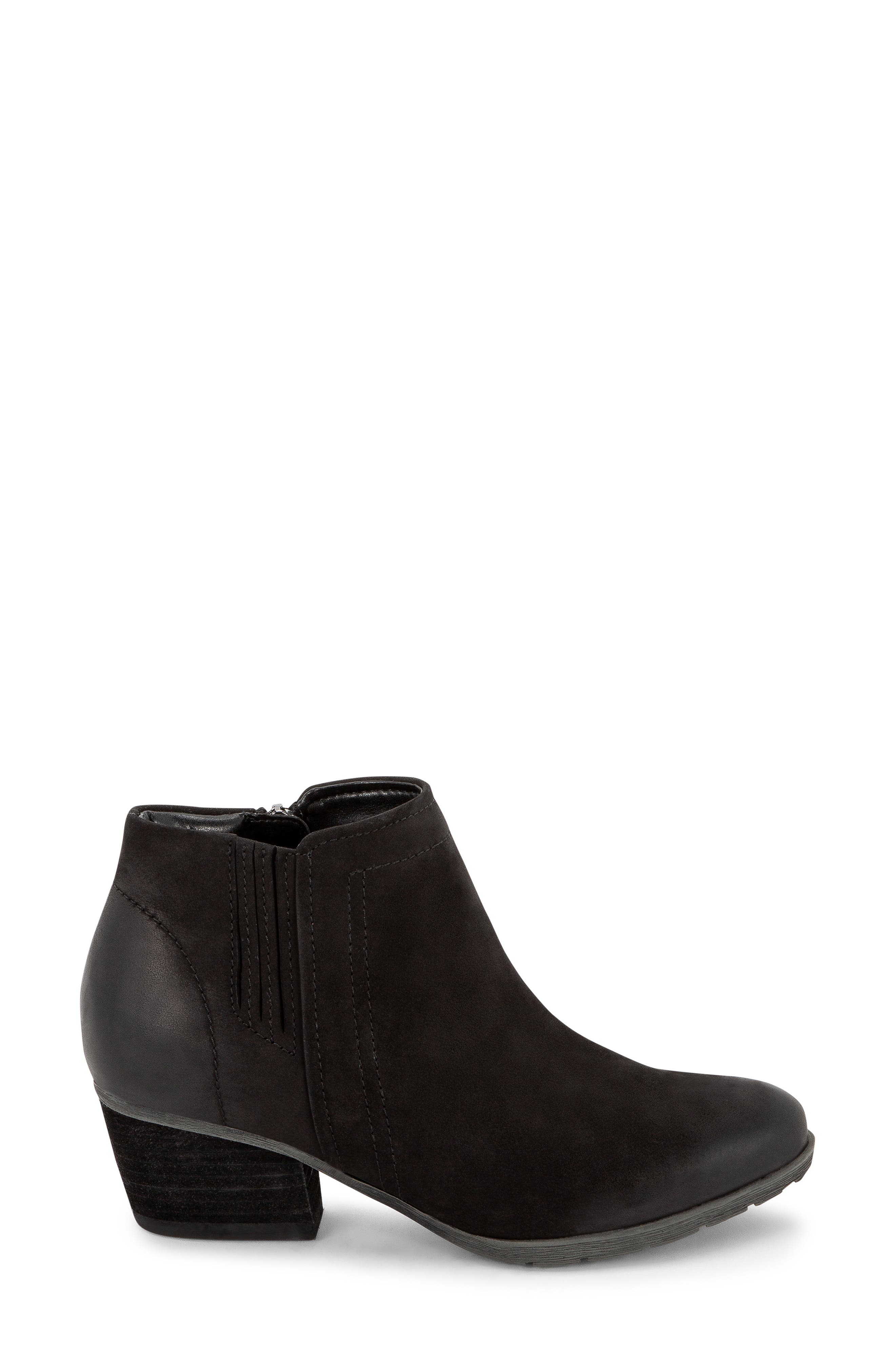 Valli Waterproof Suede Bootie (Nordstrom Exclusive), Alternate, color, BLACK NUBUCK