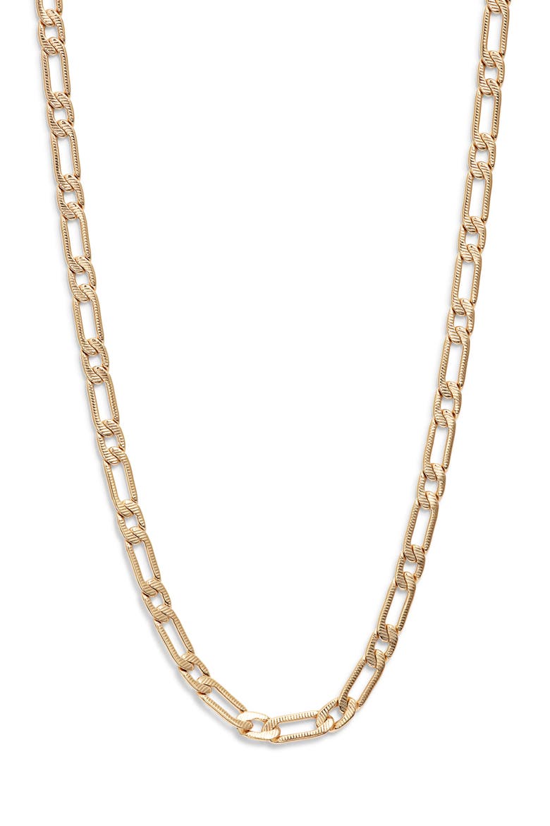 Rhapsody Figaro Chain Necklace, Main, color, GOLD