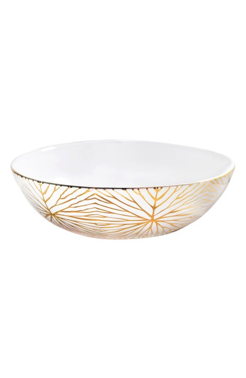 Talianna Lily Pad Ceramic Serving Bowl