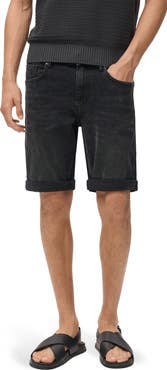 MANGO Slim Fit Denim Bermuda Shorts
