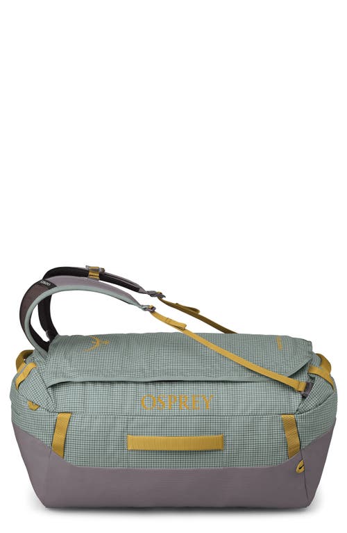 Osprey Transporter 65-liter Duffle Luggage In Frosty Mint/soundwave Grey