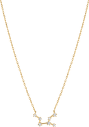 Bearfruit Jewelry 14k Gold Constellation Zodiac Necklace, 12 Zodiac Constellation Gift Idea