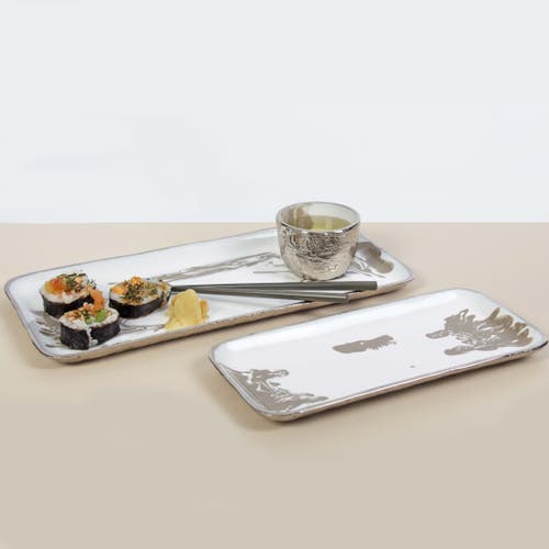 Lunares Dansbury Rectangle Tray In White