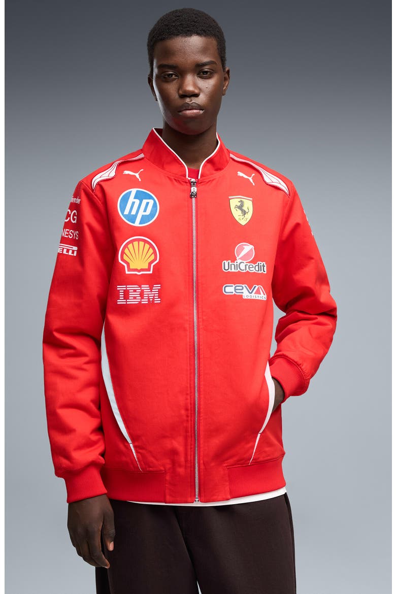 Scuderi Ferrari HP Replica Drivers Jacket, Alternate, color, PUMA RED