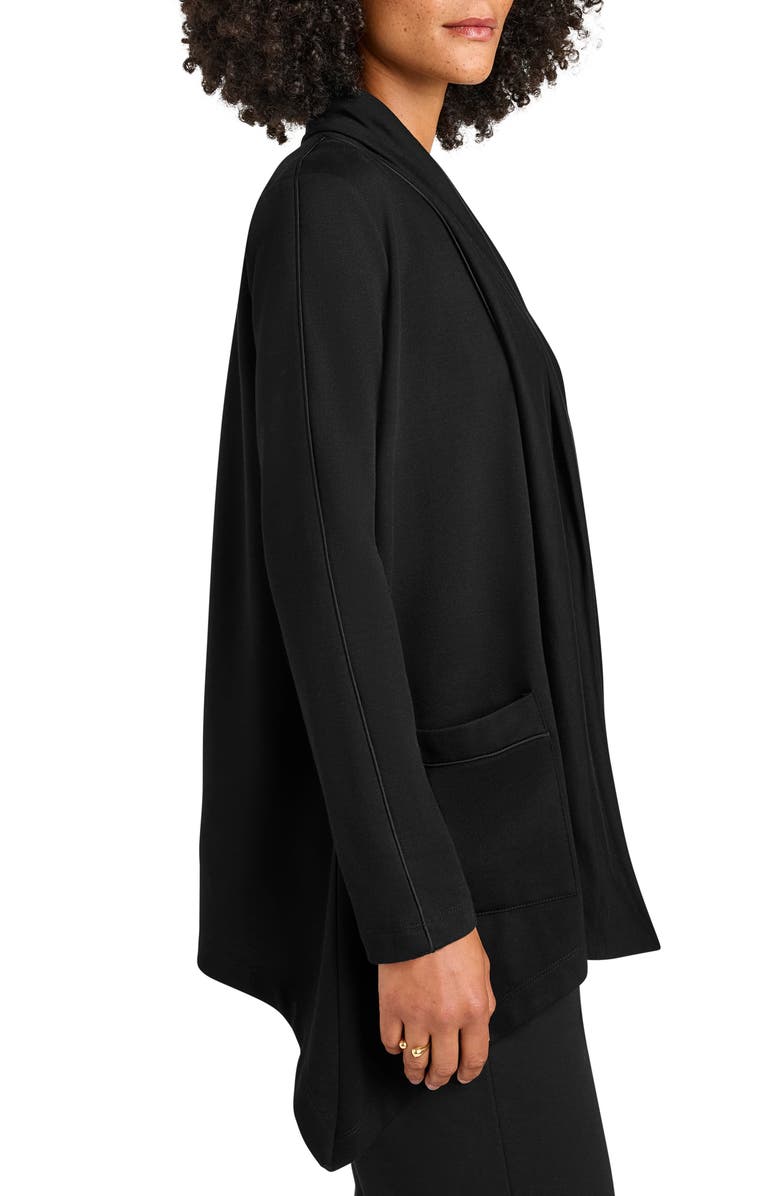 Splendid Supersoft Knit Drape Jacket, Alternate, color, Black