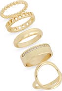 NORDSTROM RACK Assorted 5-Pack Ring Set
