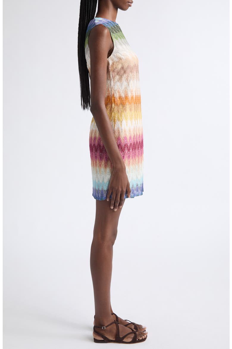 Dégradé Raschel Knit Minidress, Alternate, color, SMSPT-MULTICOLOR