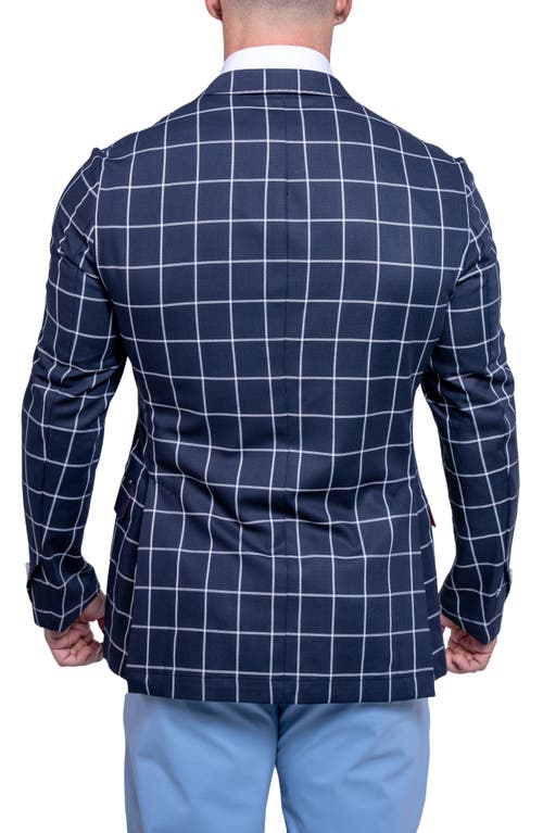 Maceoo Descartes Ascension2115 Unconstructed Blazer In Blue