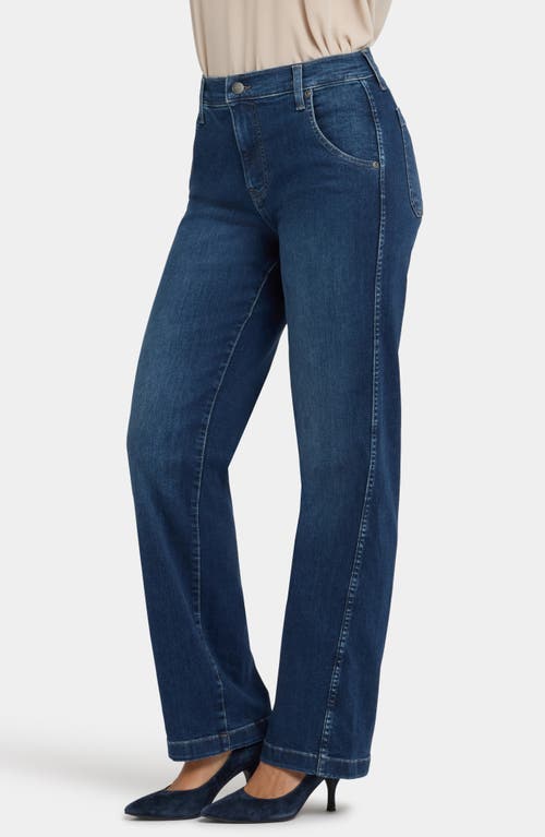 Nydj Brooke High Waist Loose Straight Leg Jeans In Blue