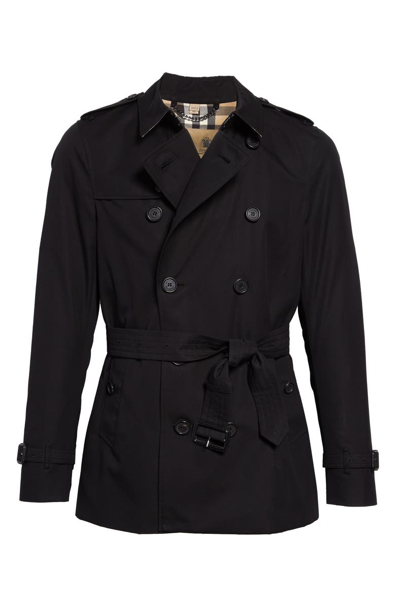 Burberry Sandringham Short Double Breasted Trench Coat, Alternate, color, 
