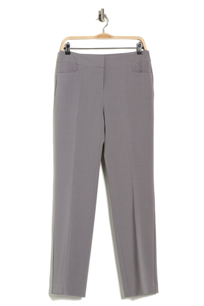 Flat Front Pants, Alternate, color, GRANITE