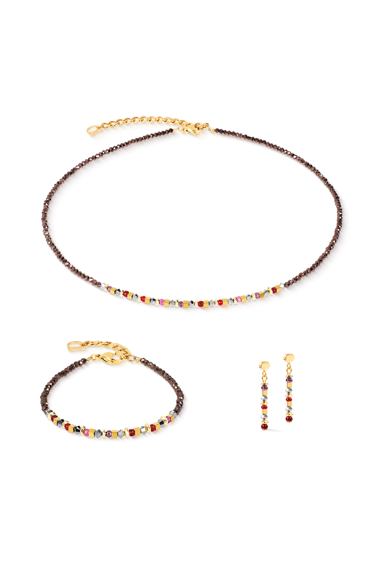 Bracelet Golden Whisper, Alternate, color, Brown-Red