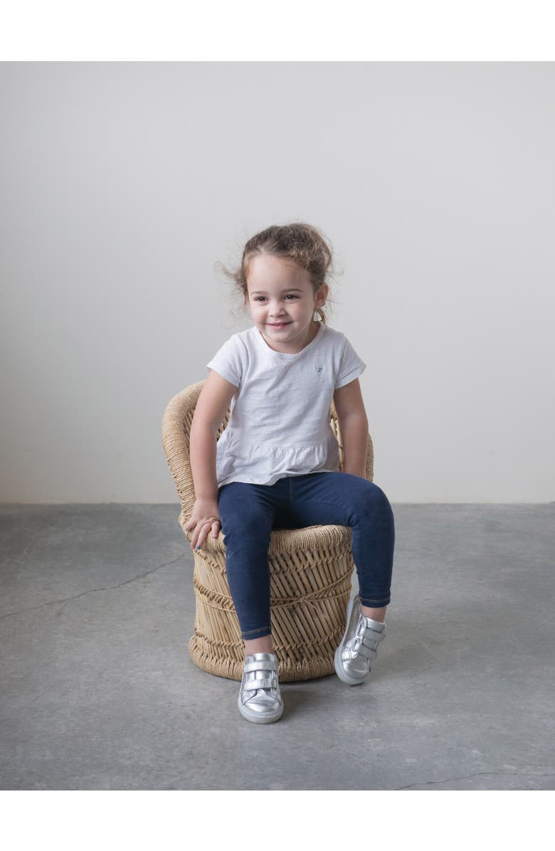 Storied Home Children's Handwoven Wood and Rope Chair, Tan, Alternate, color, Tan