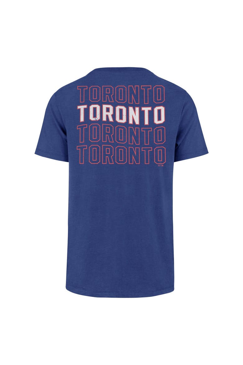 Men's '47 Royal Toronto Blue Jays Hang Back Franklin T-Shirt, Alternate, color, Royal