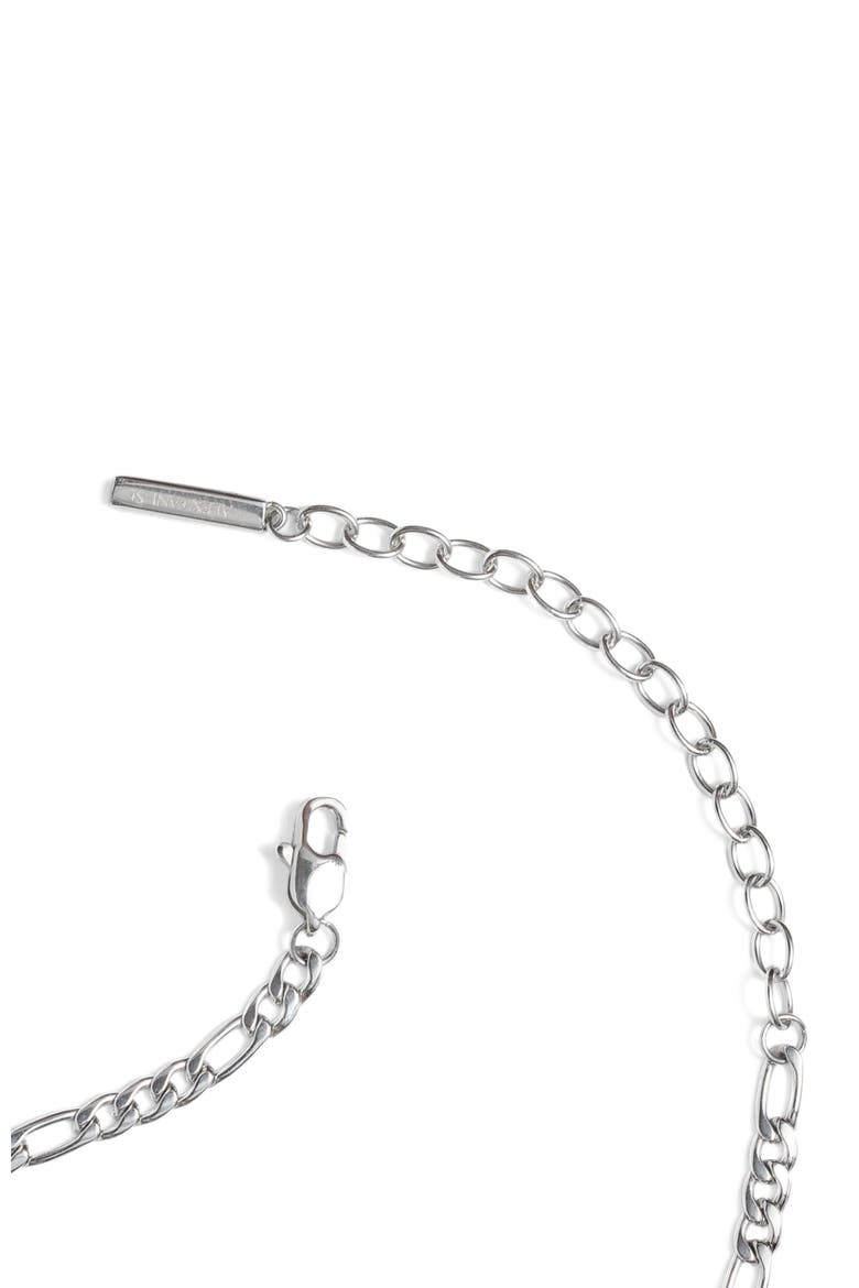 Figaro Charm Layering Necklace, Alternate, color, Silver