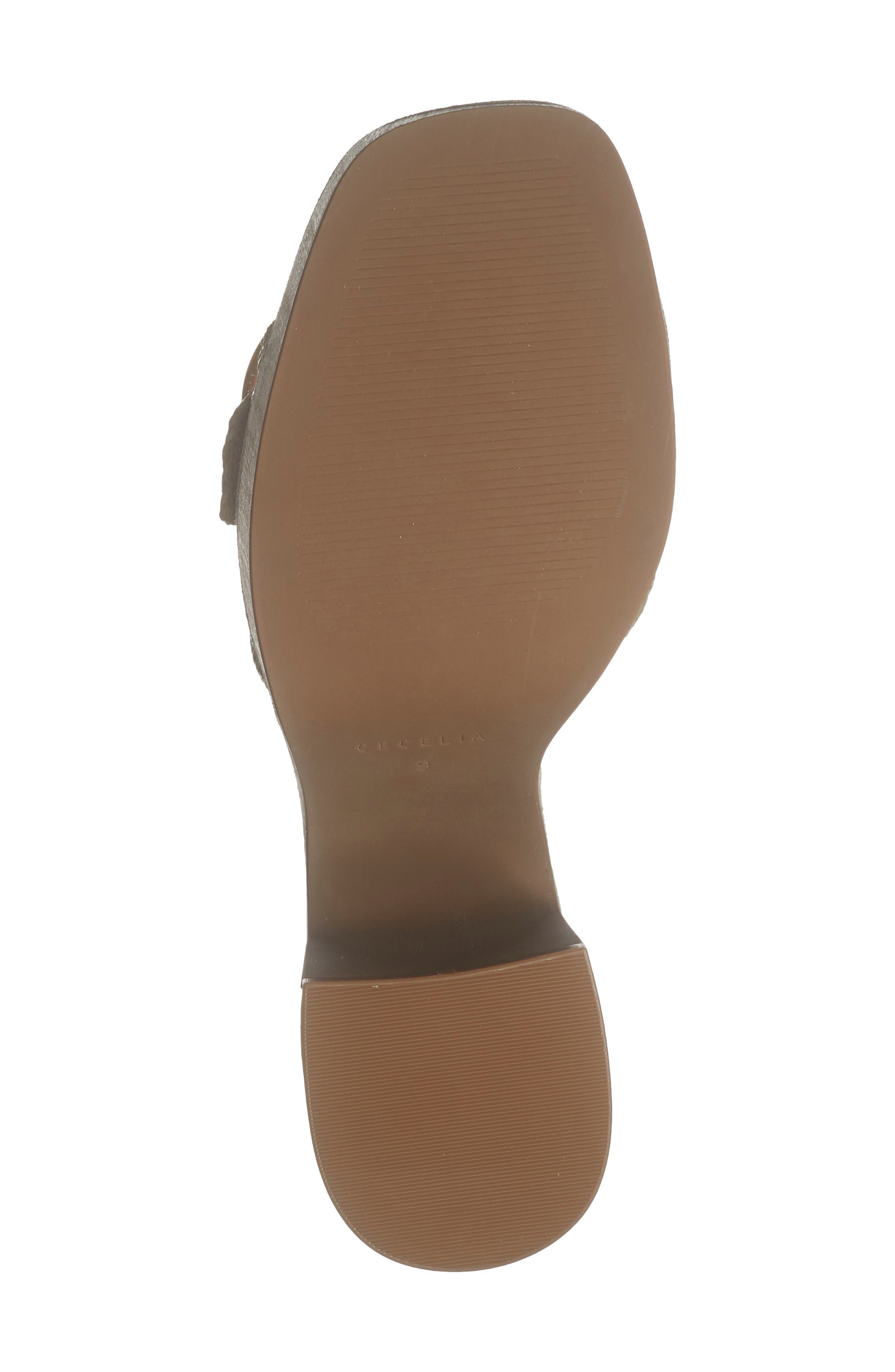 Cecelia New York Charlie Buckle Platform Slide Sandal, Alternate, color, Tea