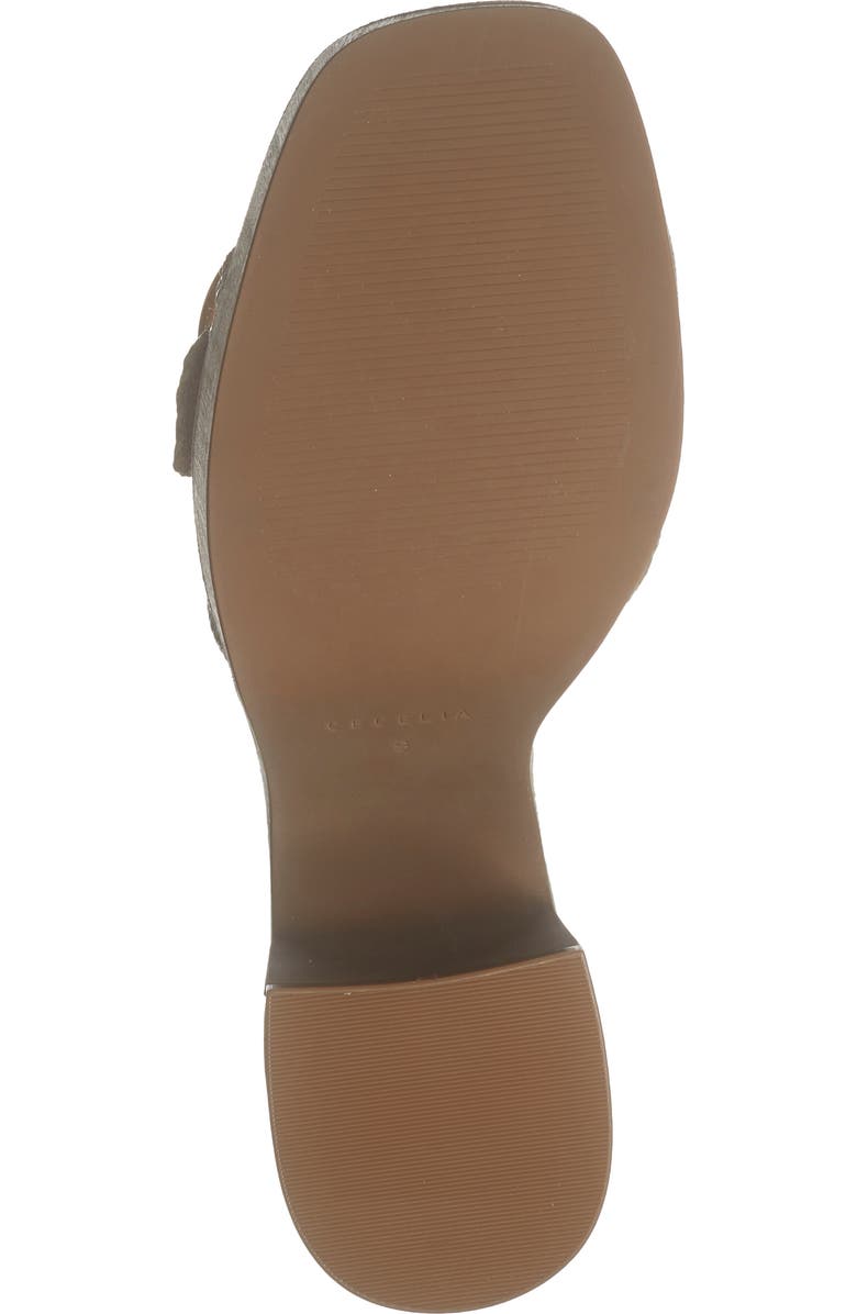 Cecelia New York Charlie Buckle Platform Slide Sandal, Alternate, color, Tea