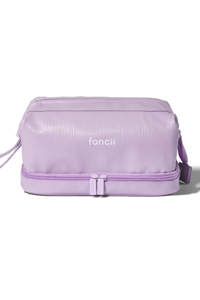 Macy Makeup Bag, Main, color, Purple
