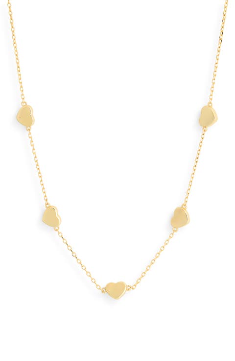 Heart Station Link Necklace