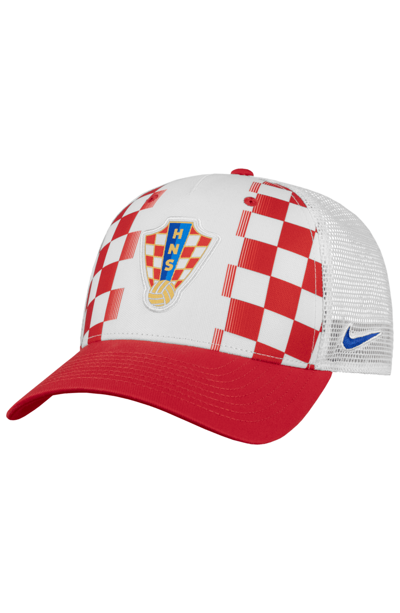 Nike Men's Nike White Croatia National Team Rise Trucker Adjustable Hat, Main, color, White