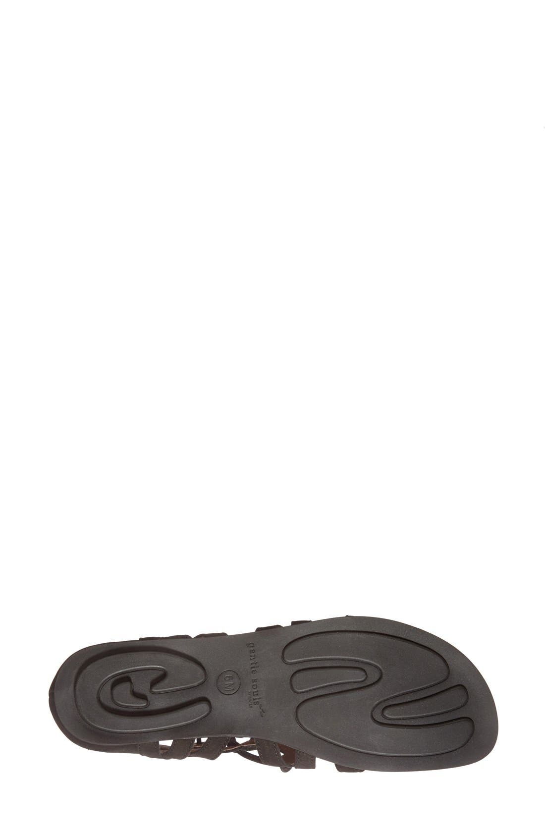 Gentle Souls by Kenneth Cole 'Break My Heart 3' Cage Sandal, Alternate, color, Black