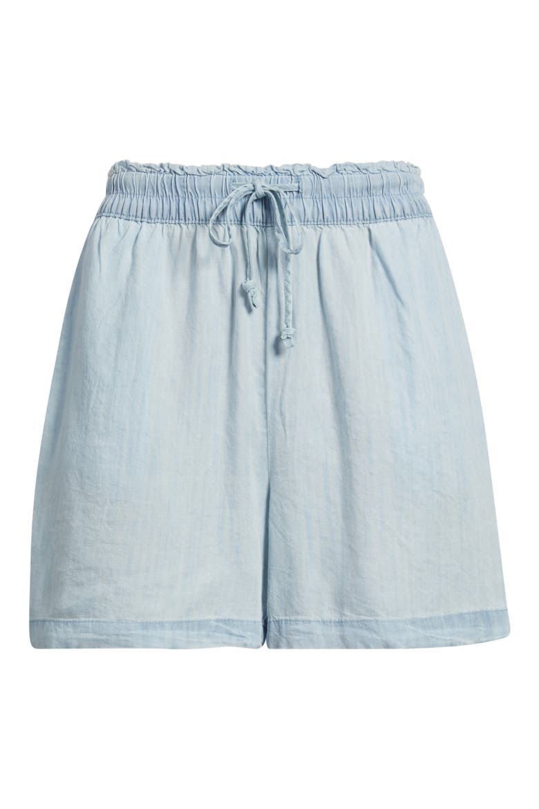 Tiney Pull-On Shorts, Alternate, color, BLEACH WASH
