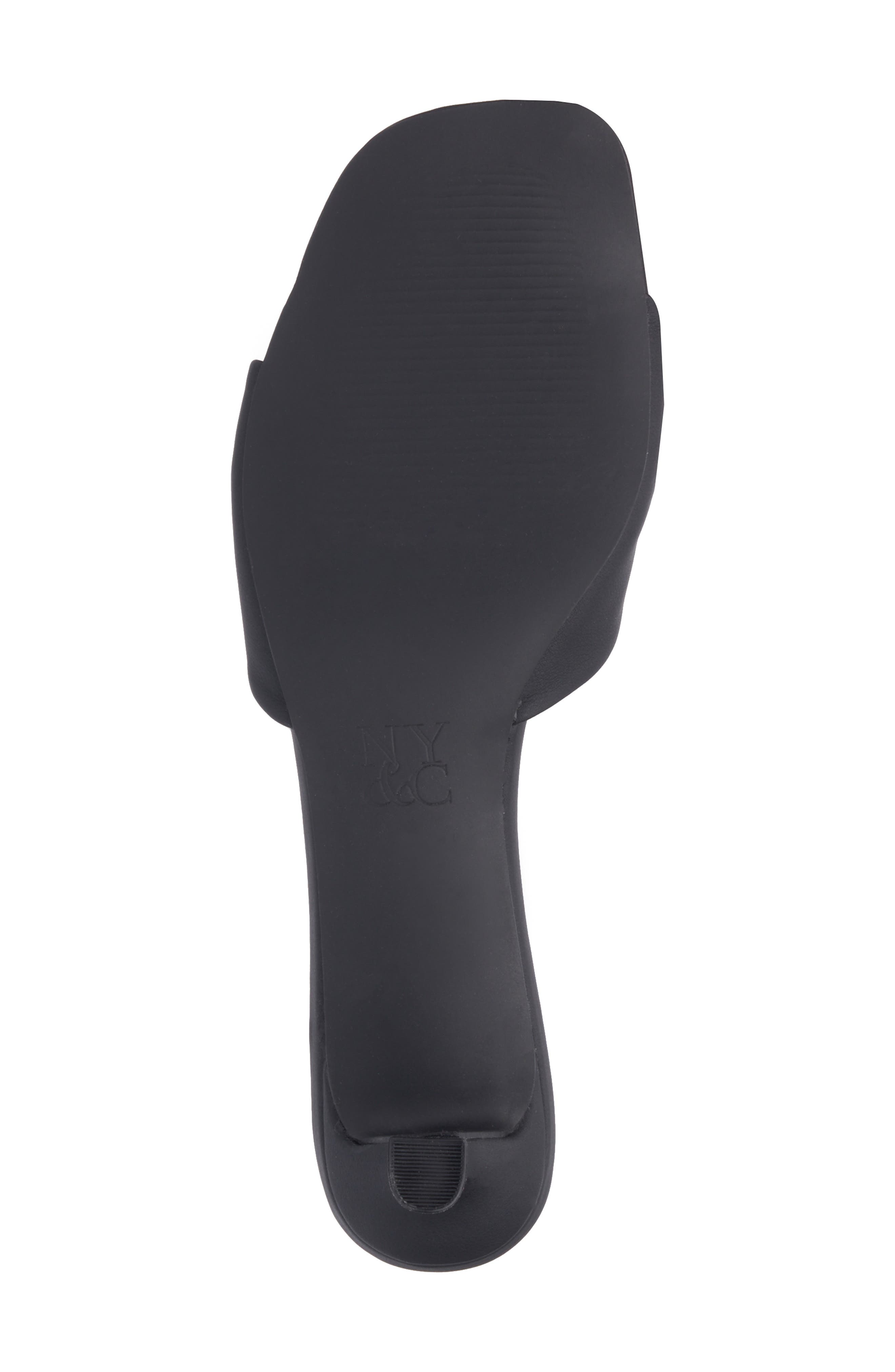 NEW YORK AND COMPANY Gaia Kitten Heel Sandal, Alternate, color, Black