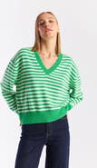 Brodie Pure Cashmere Beach Stripe 100% Cashmere Sweater
