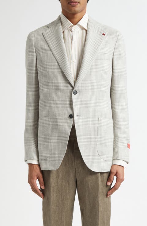 Marechiaro Glen Plaid Wool Blend Hopsack Sport Coat
