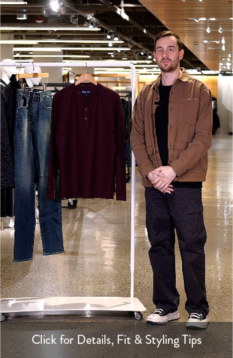 Henderson Long Sleeve Performance Henley, sales video thumbnail