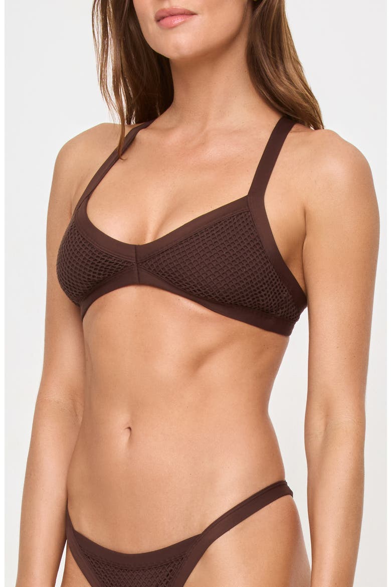 Tyla Bikini Top, Alternate, color, ESPRESSO