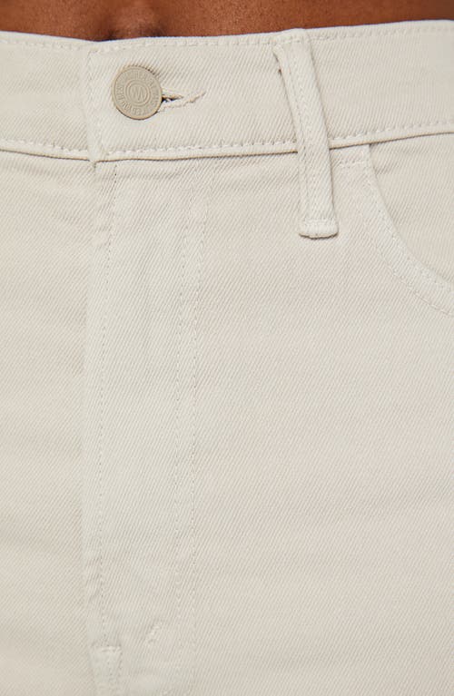Mother The Hustler Patch Pocket Fairest Of Them All Ankle Fray Jean In Feather Grey