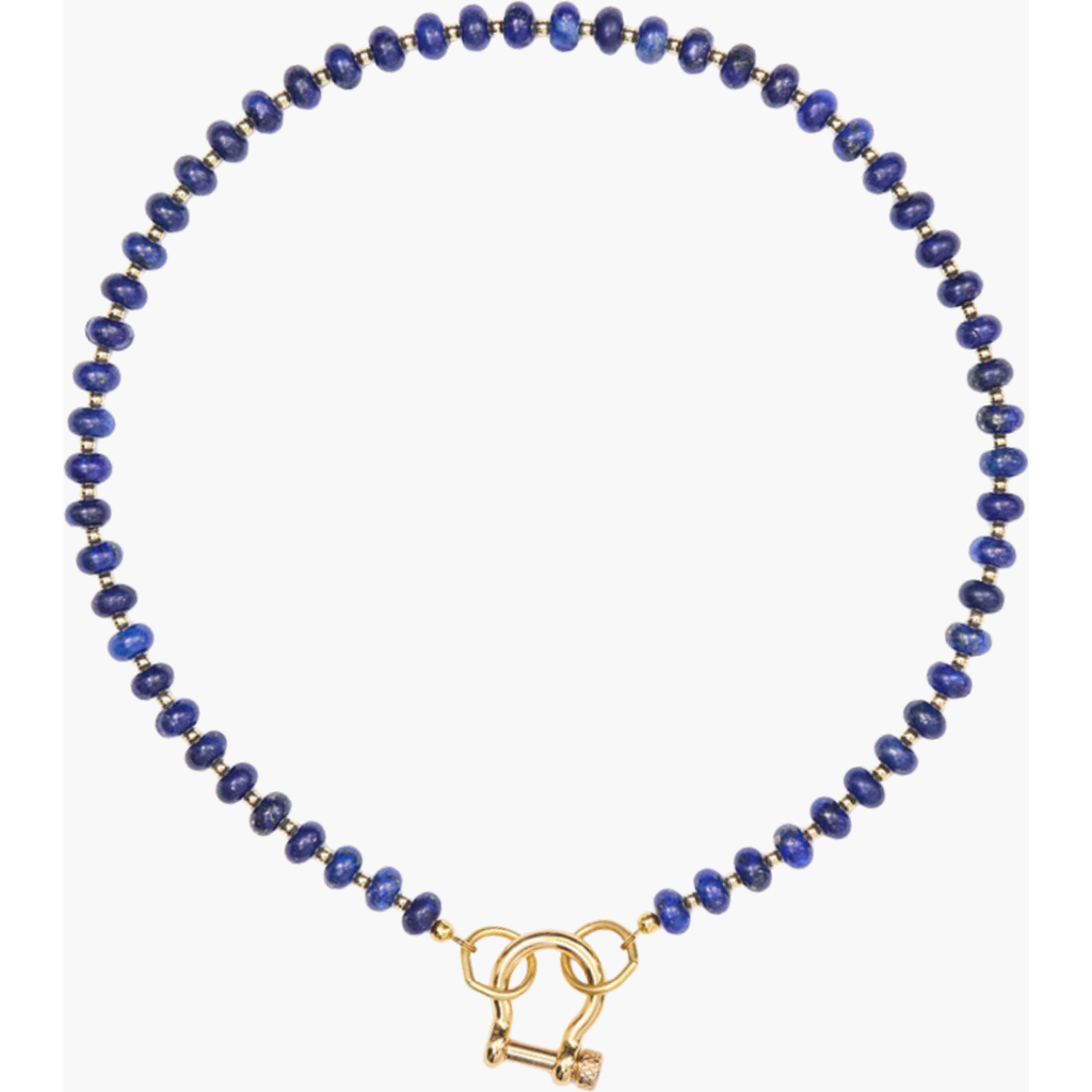 Shop Spicy Dan Levi Blue Lapis Gold Plated Necklace