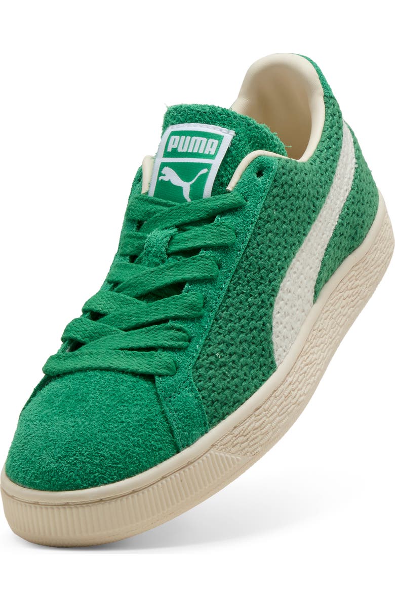 PUMA Suede Crochet Sneaker, Alternate, color, Archive Green/ Puma White