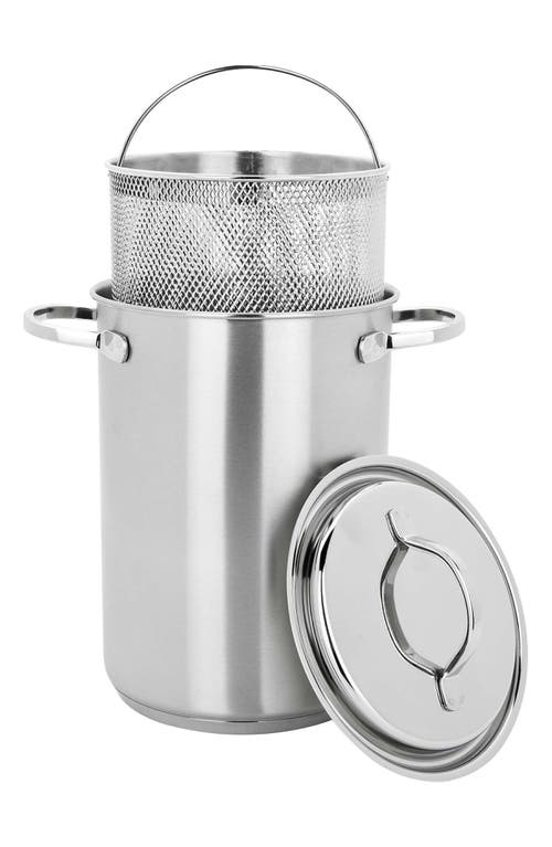 Demeyere Resto 4.8-quart Stainless Steel Asparagus/pasta Cooker Set In Silver