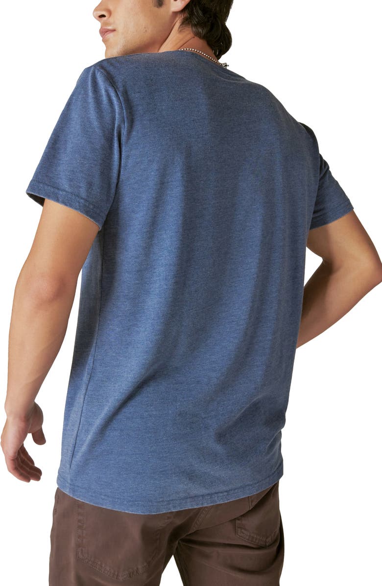 Lucky Brand Eagle Guitar Burnout Graphic T-Shirt, Alternate, color, 